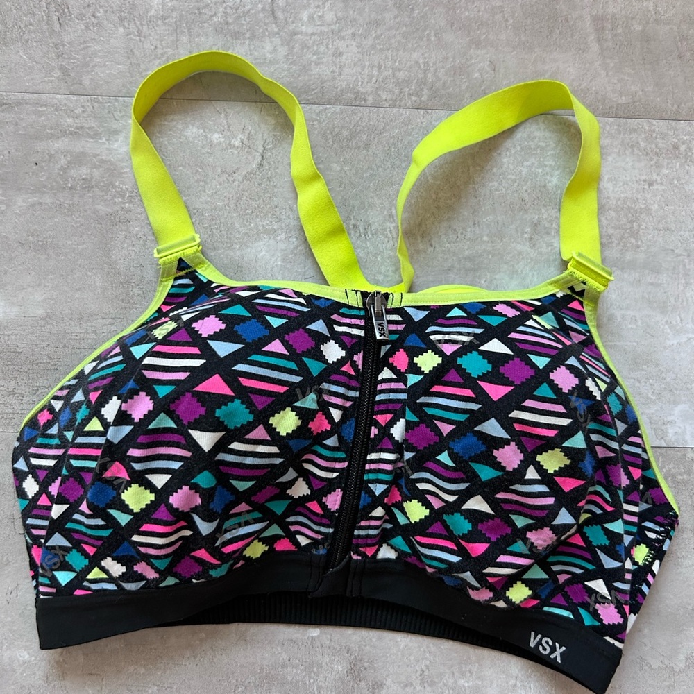 Colorful Geometric Sports Bra